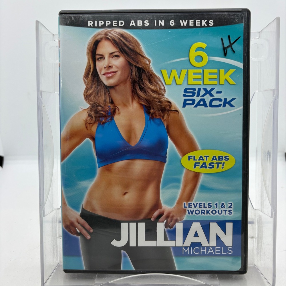 Jillian Michaels 6 Week Six-Pack Ripped Abs Workout DVD Levels 1 & 2 Lionsgate